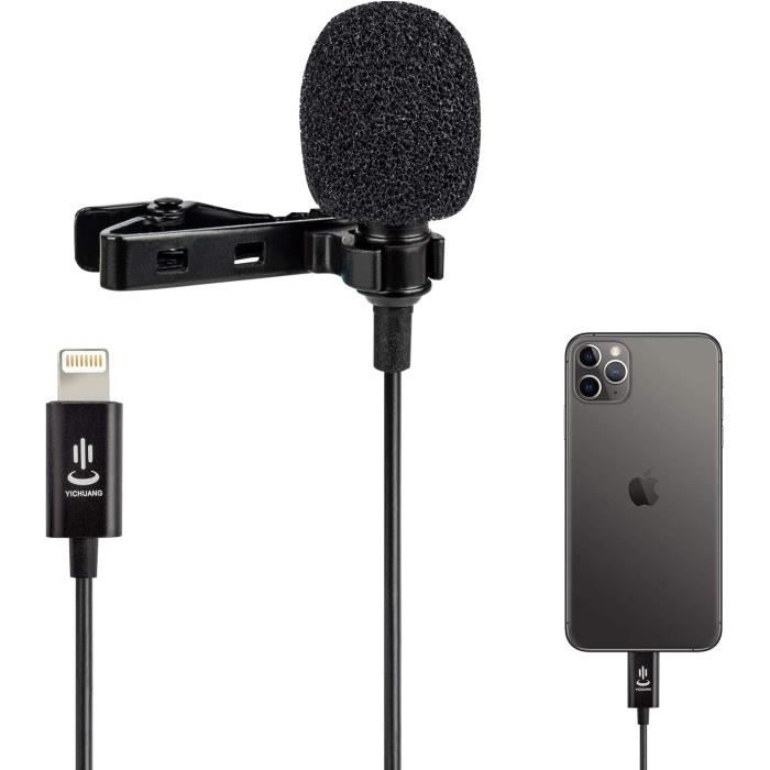 Microphone Cravate,Condensateur Omnidirectionnel Micro Cravate pour iPhone  6-7-7 Plus-8-8 Plus-11-11 Pro-11 Pro Max-12,iPhone SE21 - Cdiscount TV Son  Photo