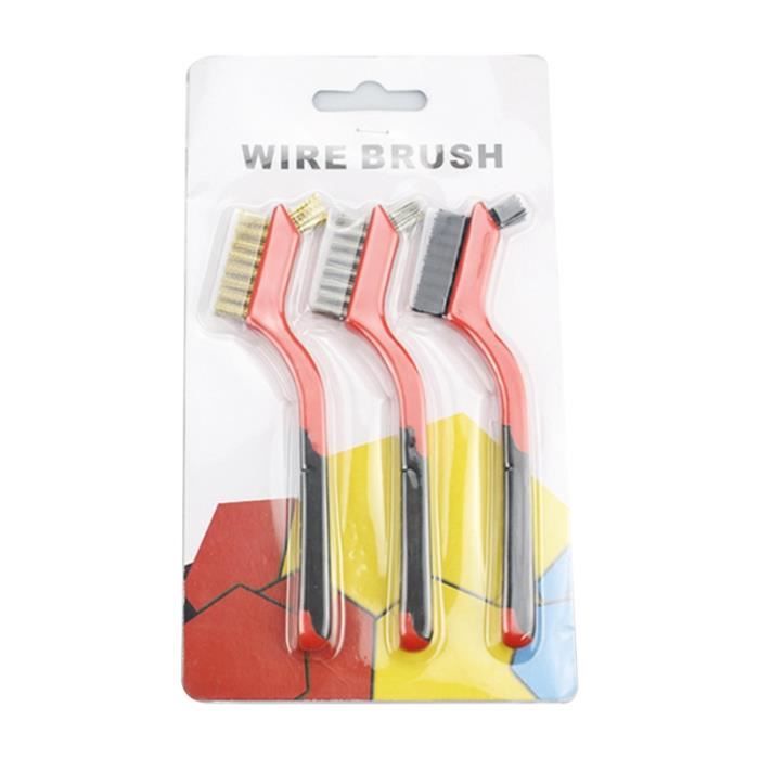 3 Pieces Brosse Metallique, Brosses Métalliques A Main Set