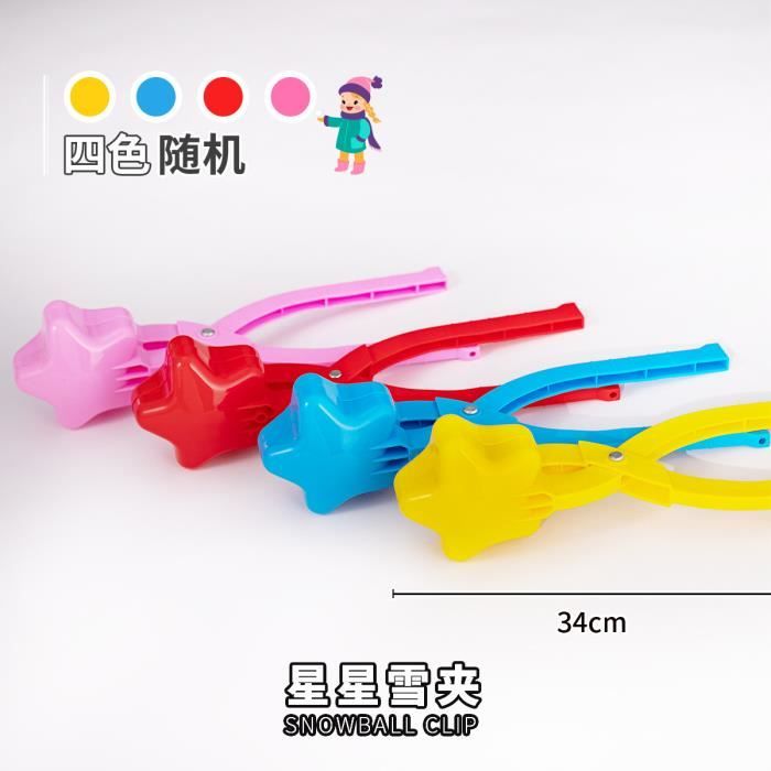 Lot De 6 Pinces à Boules De Neige Pour Enfants - Moules Différentes Formes Diamètre 7cm Pour Jeu D'Hiver