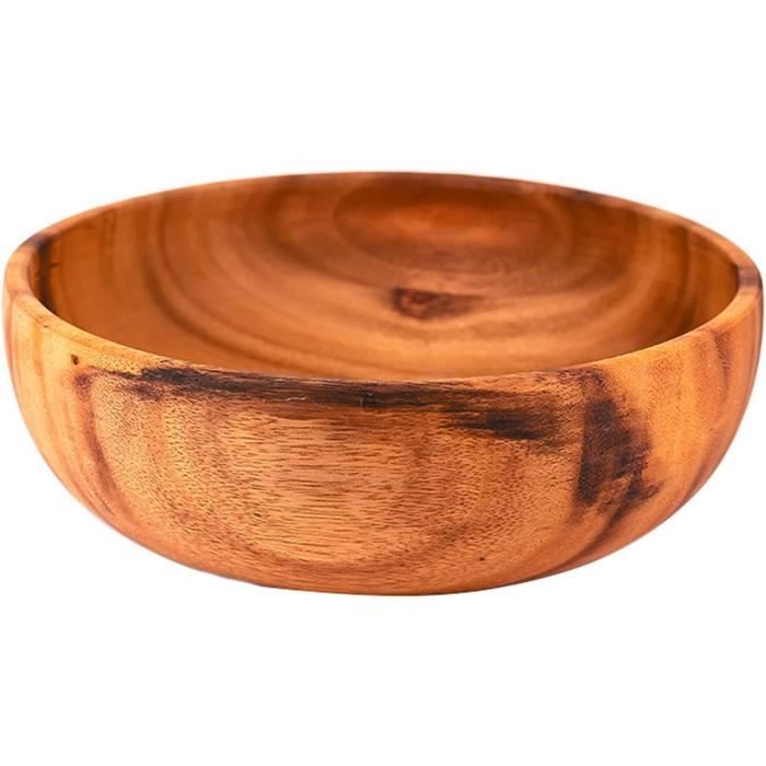 Bol,Bol à Soupe En Bois D'acacia,récipients Pour Aliments,bol à Fruits En Bois,bol De Cuisine