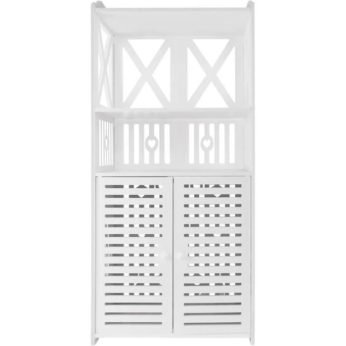 Armoire De Rangement MultiUsage À 4 Niveaux Pour Salle De Bain, Salle