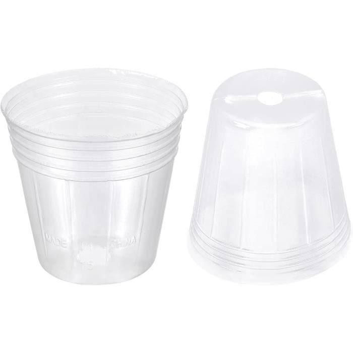 QUTHZZHY 50 Tubes à Fleurs En Plastique Transparent 11x2,4 Cm - Avec Couvercle Silicone, Idéal Pour Arrangements Floraux Et Propagation Plantes