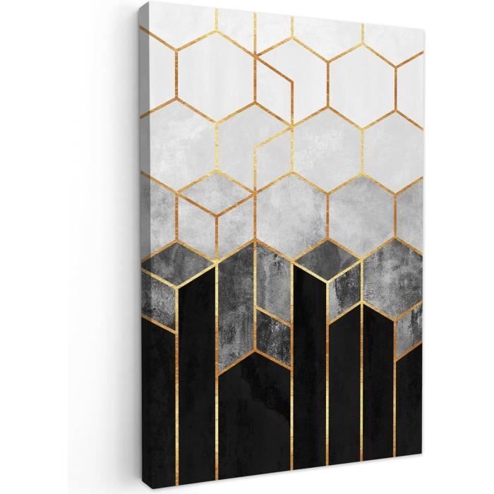 Lot De 12 Mini Toiles Magnétiques à Peindre – Formes Cœur, Cercle, Carré, Hexagone – Pour Acrylique & Huile