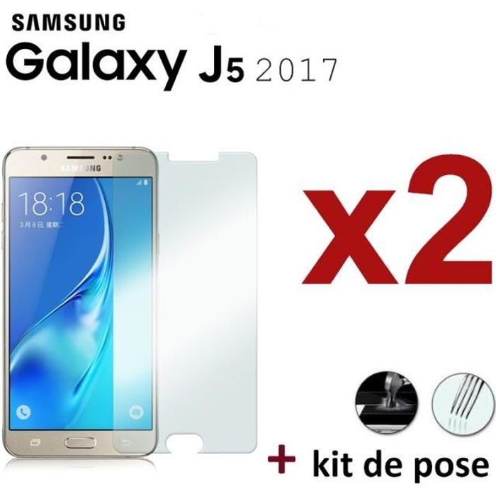 SM-J750F 2017 Etui Coque Gel UltraSlim Film Verre Trempe Samsung Galaxy J5