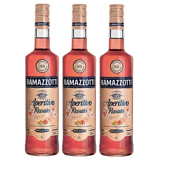 Ramazzotti Aperitivo Rosato alc. 15% vol. 3 x 0,7l - La cave Cdiscount