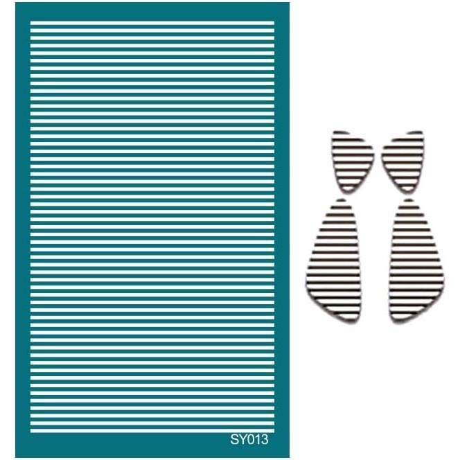 Pochoir écran De Soie Pour Argile Polymère – Motifs Géométriques – Taille Environ 15x9 Cm – Réutilisable Pour Bijoux Et Déco