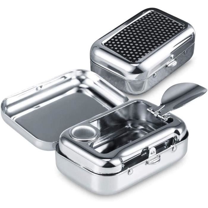 Cendrier De Poche étanche Et Anti-odeurs - Aluminium, Avec Porte-clés - Rose Or, 8.5 Cm (pour 6-7 Mégots)