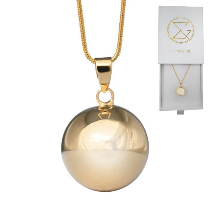 Bola De Grossesse Or Lisse Avec Chaine Alicia Chaine Maille Serpent Plaquee Argent Veritable Coffret Cadeau Femme Enceinte Cdiscount Puericulture Eveil Bebe