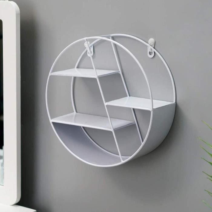 Etagere Murale Étagère murale Étagère flottante Rond-Hexagonal Unité de ...