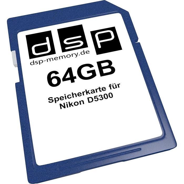 Carte Mémoire 128 Go UHS-I U3 95Mo/s BigBuild Technology Pour Nikon D3400 D500 D5300 Et Plus