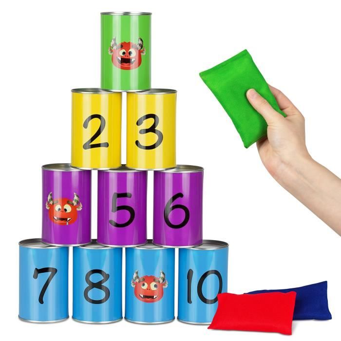 Jeu de lancer pour enfants Toyfel Davin - 13 pièces (10 boîtes & 3