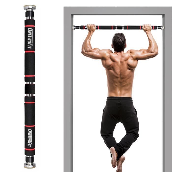 Barra Per Trazioni Per Porta ONETWOFIT - Regolabile, Antiscivolo, Portata 210 Kg Per Home Gym - Foto 11
