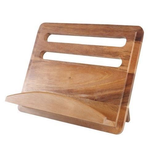 Support pour livre de cuisine, bois d'hévéa | Pour les pâtissiers chez
