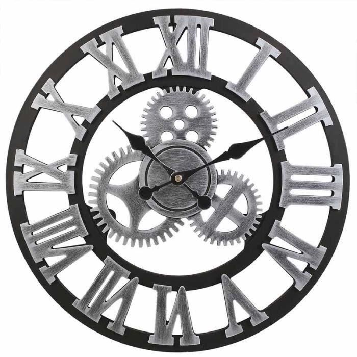 Horloge chiens deco coloré Pitbull Acrylique Deco Mur Horloge Retro