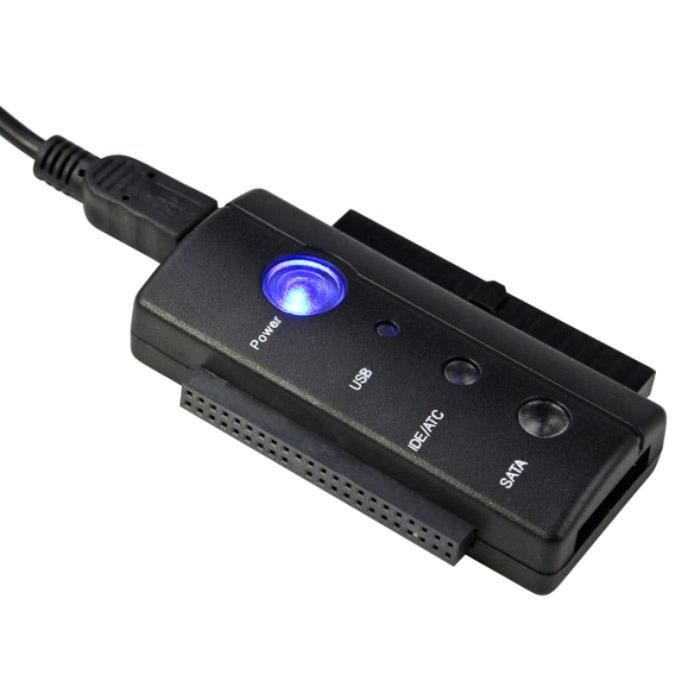 Boîtier Externe USB 2.0 Vers IDE Pour Disque Dur 2.5" Ou 3.5" - Convertisseur Externe, Plug & Play, Alimentation Via USB - 9