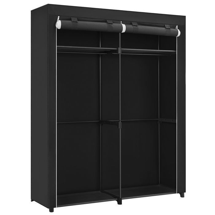 SONGMICS Armoire de Rangement 140 x 43 x 174 cm Penderie souple