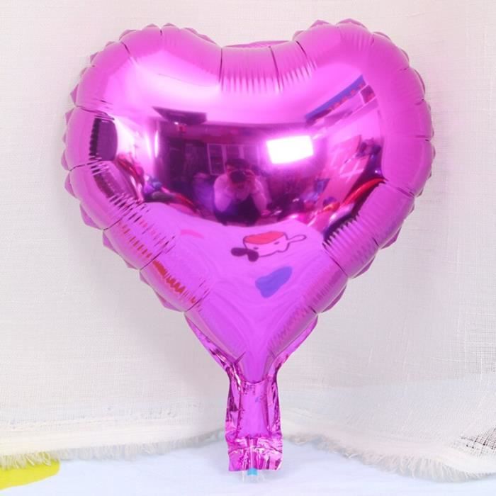 Mc 10 Pieces 10 Pouces Coeur Amour Aluminium Feuille Ballon Bebe Douche Enfant Fete D Anniversaire Mariage Decor Fournitu Cdiscount Maison