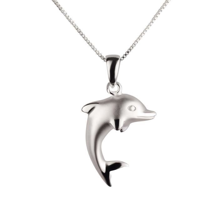 Pendentif en Argent Sterling 925 Triquetra P038 Coeur Loup