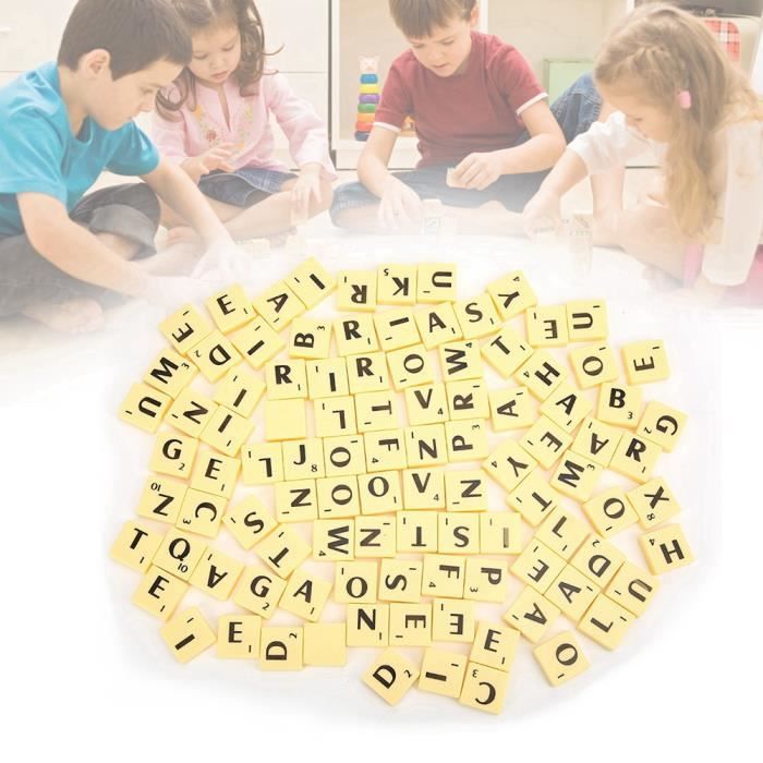 Kit de lettres de Scrabble avec points 52pcs