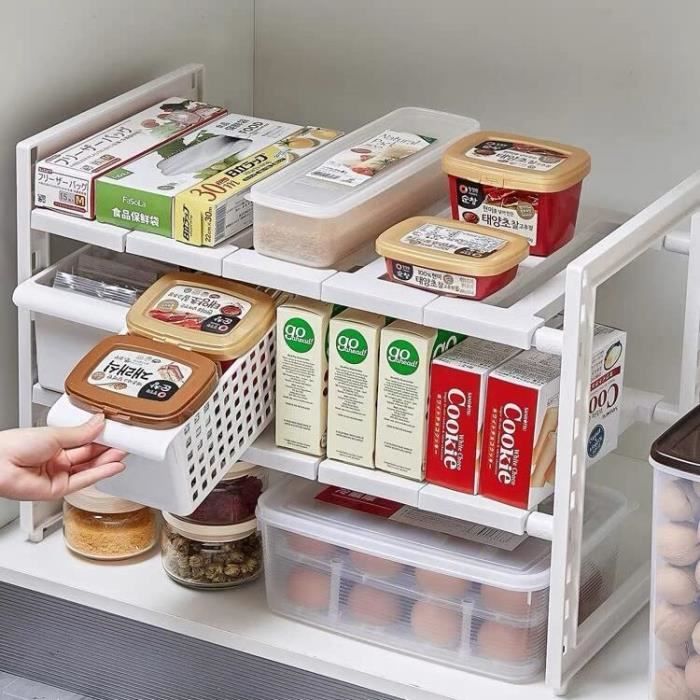 Rebrilliant Étagère Réglable à 4 Niveaux, étagère De Rangement Robuste En Metal Pour Etagere De Coin Cuisine Salle De Lavage Noir 4 Niveaux C009378914