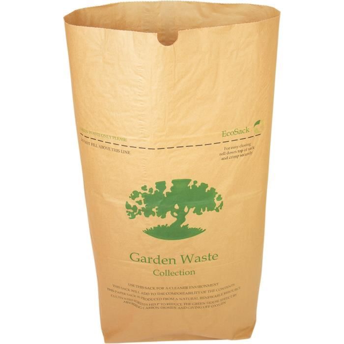 - 8 litres 150 sacs bio Lot de 3 sacs en papier bio biod/égradables et compostables 30 x 20