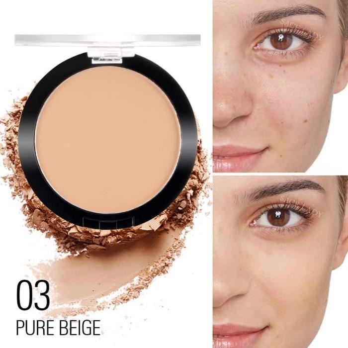 Poudre Compacte Butae Super Oil-Control - 14g, Teinte Beige, Effet Mat - Sans Huile, Sans Cruauté - Expire 2026/2027