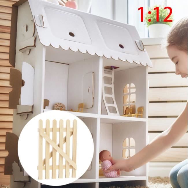 jouet jeu luge en bois,miniature maison de poupée,vitrine sport d'hiver *CL8 