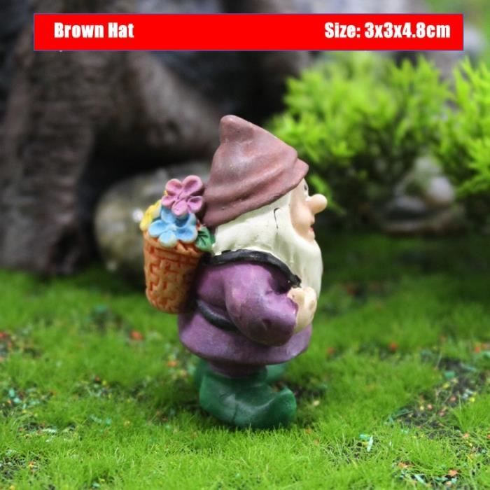 60 Mini Nains De Jardin En Résine - Pour Décoration Extérieure, Pots, Paysages Miniatures - Cadeau Féerique