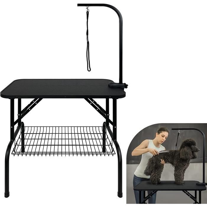 Comparer les prix de Table de soins pour chiens - Aufun - Modèle pliable - 80x46x76 cm - Surface antidérapante - Capacité 60 kg