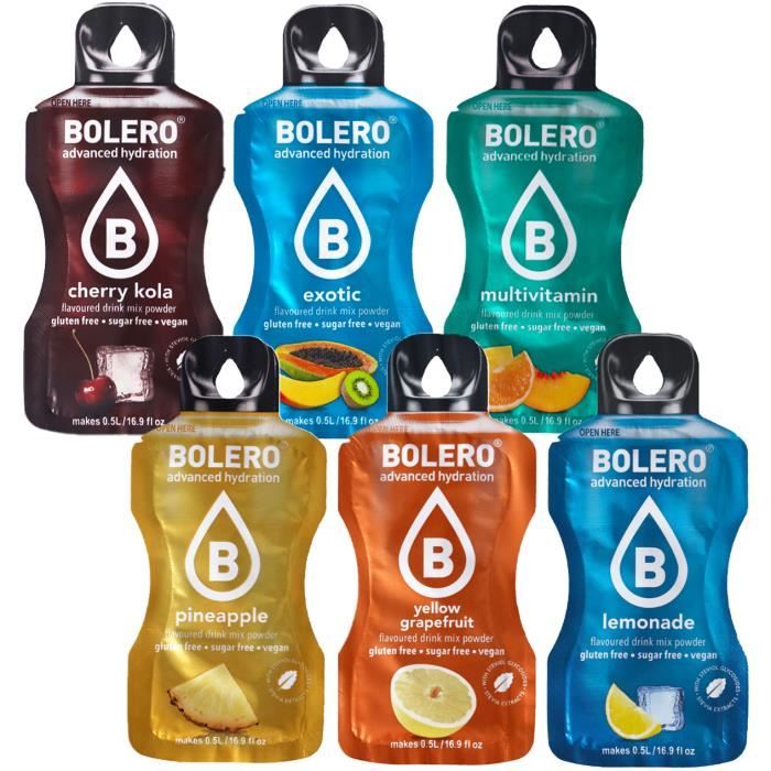 Sachets Bolero pour SodaStream Mixed Flavours 6 pièces Cdiscount