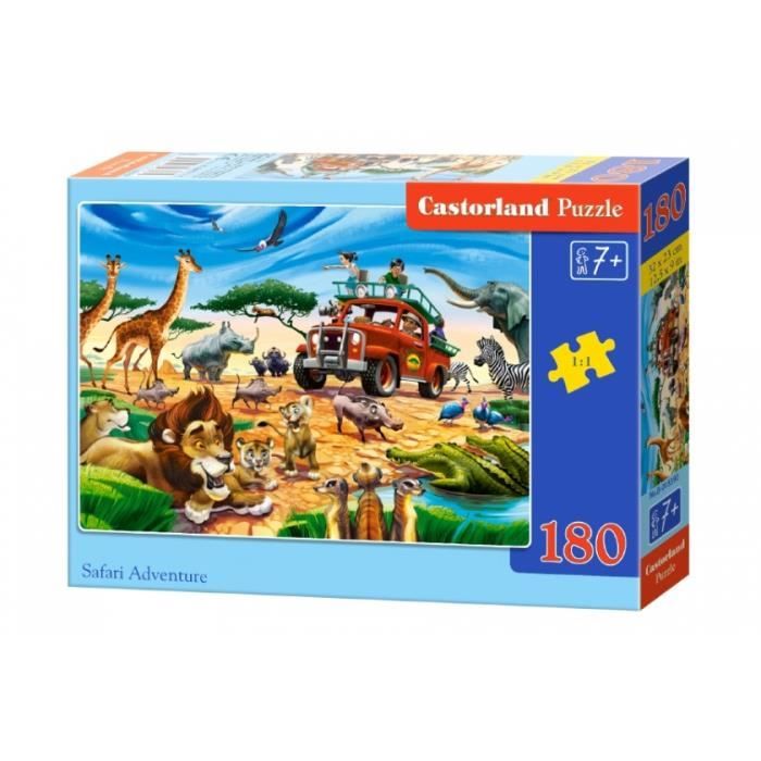 Castorland puzzle puzzle Safari Adventure 180 pièces Cdiscount Jeux