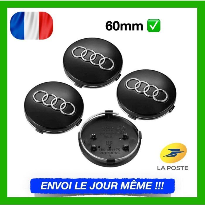 Cache Moyeux 60mm Pour Citroën Xsara, C3, C4, C5, DS - Lot De 4 - Décoration Roue