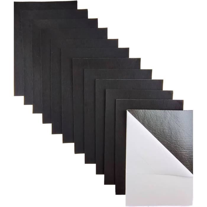 20 Feutrines Noires Autocollantes A4 0,5 Mm – Tissu Feutre Adhésif Pour Arts Créatifs, Loisirs & Décoration