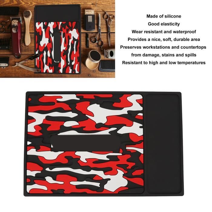Barbertop Salon tapis magnétique pour outil de coiffure tapis de barbier pour tondeuses coussin étanche porte-outils de coiffeur Pro  66