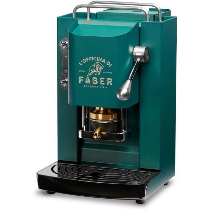 Machine à café expresso - Faber - Pro Deluxe - ESE 44mm - Finition Chrome - British Green - Generic