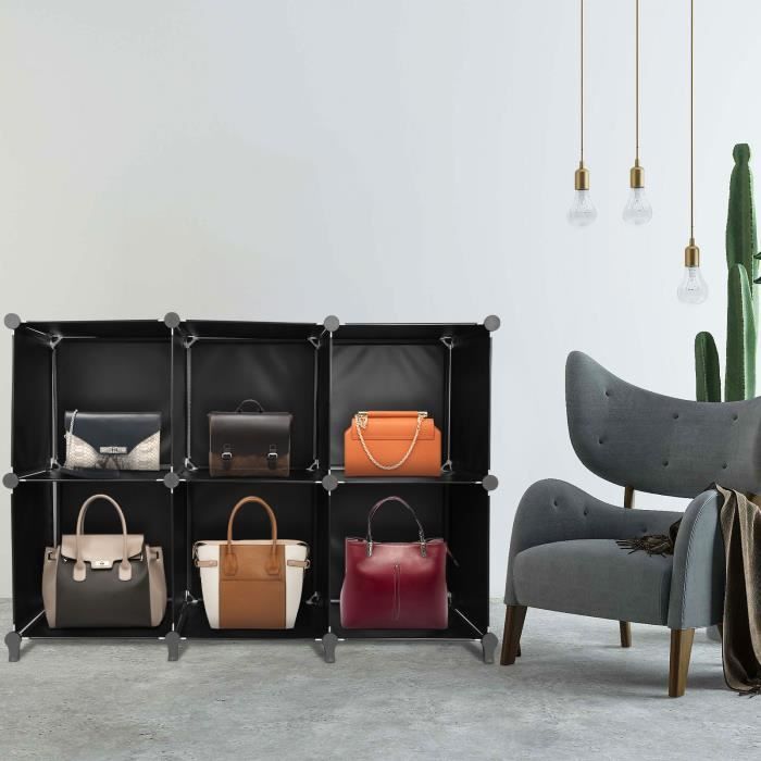 YIPEEMA. ARMOIRE DE RANGEMENT BRICOLAGE, ARMOIRE 3 COUCHES AVEC 6