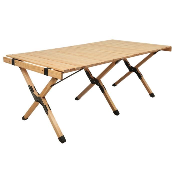 huole- table de jardin, table en bois pliante pour le camping en plein air - pliage pratique / multi -scenario applicable