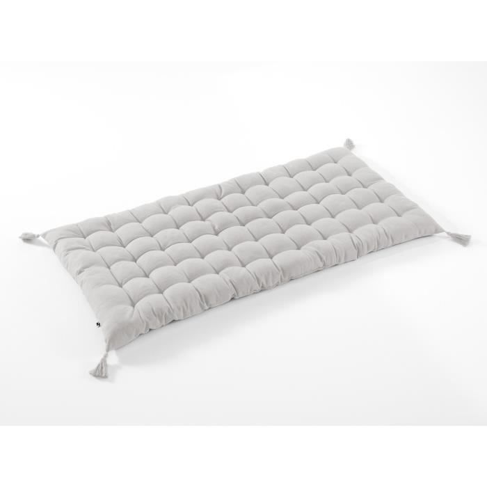 Futon dextérieur 60x120cm déperlant et anti-UV KALA - LEFFET PAPILLON - Nuage