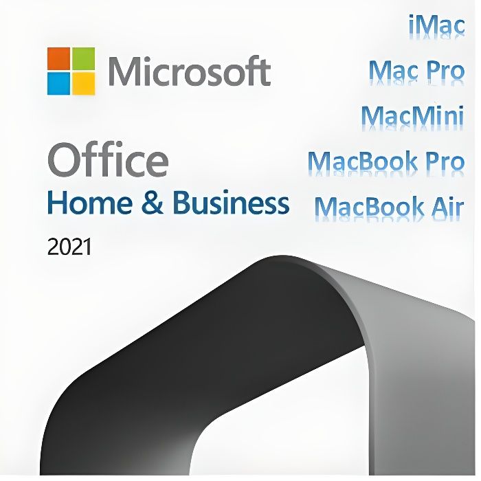 Microsoft Office 2021 pour MAC (Famille et Petite Entreprise) pour MAC (Home & Business) - 1 PC - Clé à télécharger