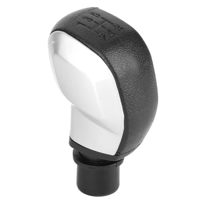 Bouton De Levier De Vitesse Pour Peugeot - Noir Et Chrome, 5 Vitesses, Diamètre 18 Mm, Modèle C18511