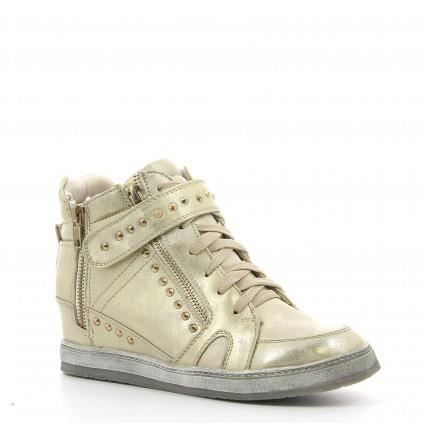 basket compensée dorée