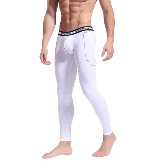 legging sport homme blanc