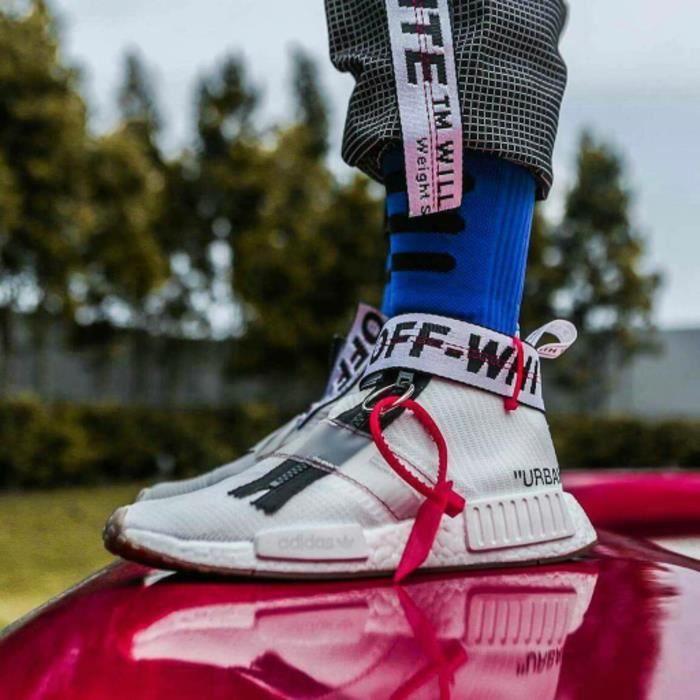 nmd city sock off white