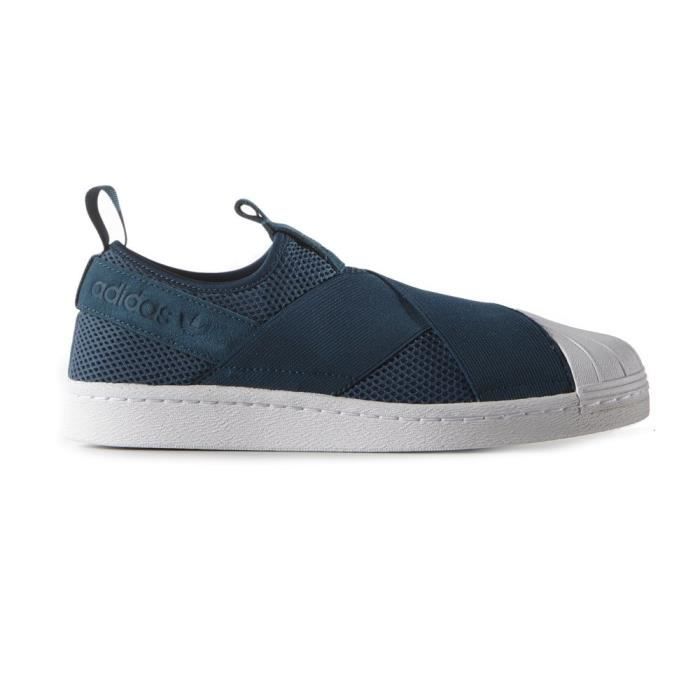 superstar slip on Bleu