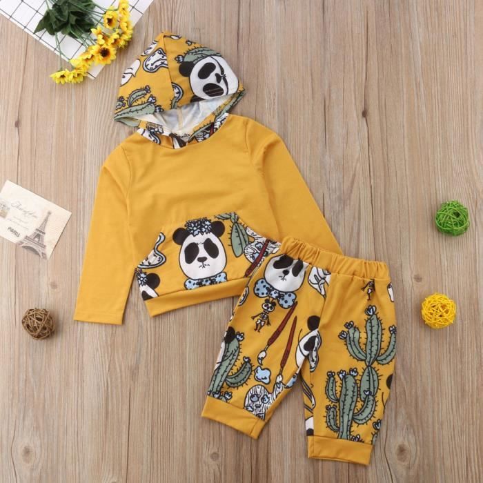 Nourrisson Nouveau Ne Bebe Fille Panda Print Tops Hoodie Pantalons Vetements Tenues Jaune Jaune Cdiscount Pret A Porter Nourrisson Nouveau Ne Bebe Fille Panda Print Tops Hoodie Pantalons Vetements Tenues Jaune Jaune Cdiscount Pret A Porter
