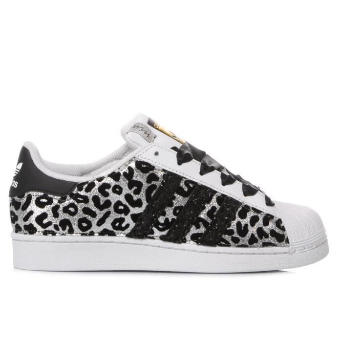 ADIDAS FEMME MI1180 ARGENT CUIR BASKETS ADIDAS FEMME MI1180 ARGENT CUIR BASKETS
