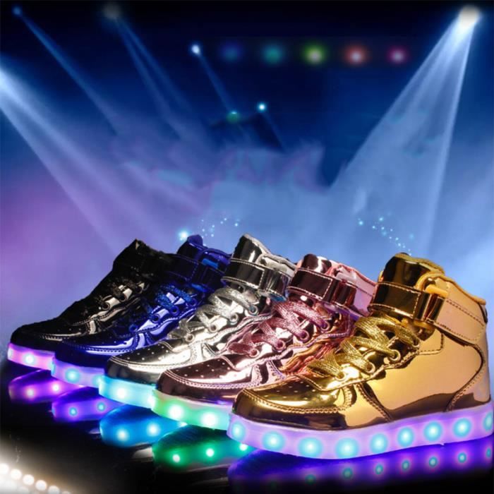 Unisexe Chaussures de Sport Lumineux Net Tout-Petits Sport Chaussures Premières Chaussures yunhou Enfant Garçons Filles LED Chaussures 