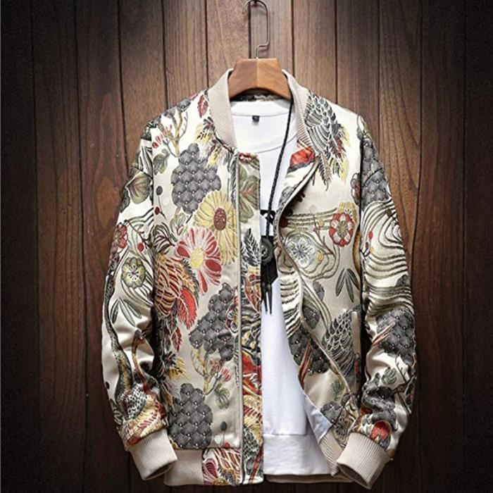 Veste brodée homme deals