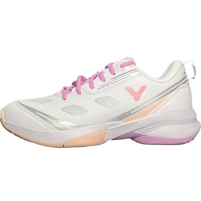 chaussures de badminton indoor femme victor a610iii a - blanc/rose - 39