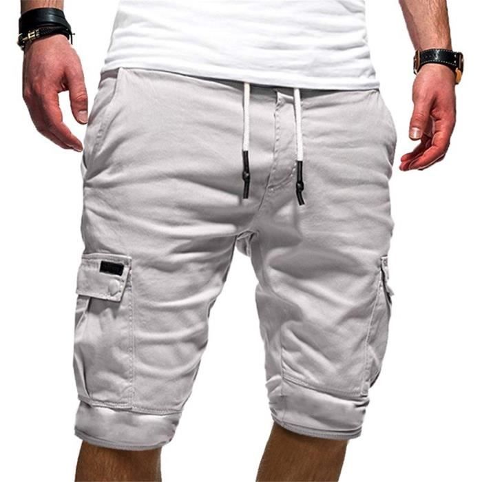 JANZDIYS Shorts pour Hommes,M-2XL,Short Homme en Coton Casual,Short de Jogging,Taille Élastique Short,Doux et Confortable,Avec